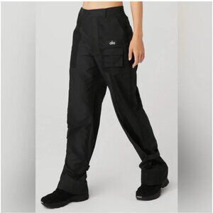 ALO Yoga‎ Blaze Trouser Pants Black Elastic Waist Pockets Size Small Athleisure
